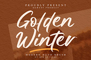 Golden Winter | Casual Display, a Font by MJB Letters (Thumbnail 1 of 9)