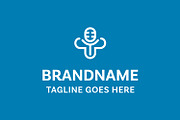 Podcast Medical Cross Modern Logo, a Branding & Logo Template by Pray Art Design Studio (Thumbnail 2 of 2)