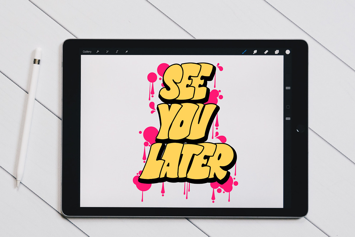 Rustel pocket -  A Graffiti font, a Handwritten Font by NuType (Photo 8 of 9)