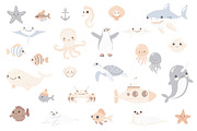 Ocean Adventure Bundle, an Animal Illustration by Mariia Kovalchuk (Thumbnail 2 of 12)
