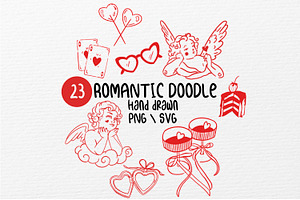 Romantic Clipart Bundle PNG & SVG