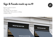 50 sign facade signboard logo mock, a Product Mockup by PrintPixel (Thumbnail 21 of 53)