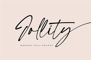 Jollity - Modern Calligraphy