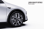2026 Performance EV Crossover Set, an Advertising Mockup by Halal Graphic Studio (Thumbnail 4 of 12)