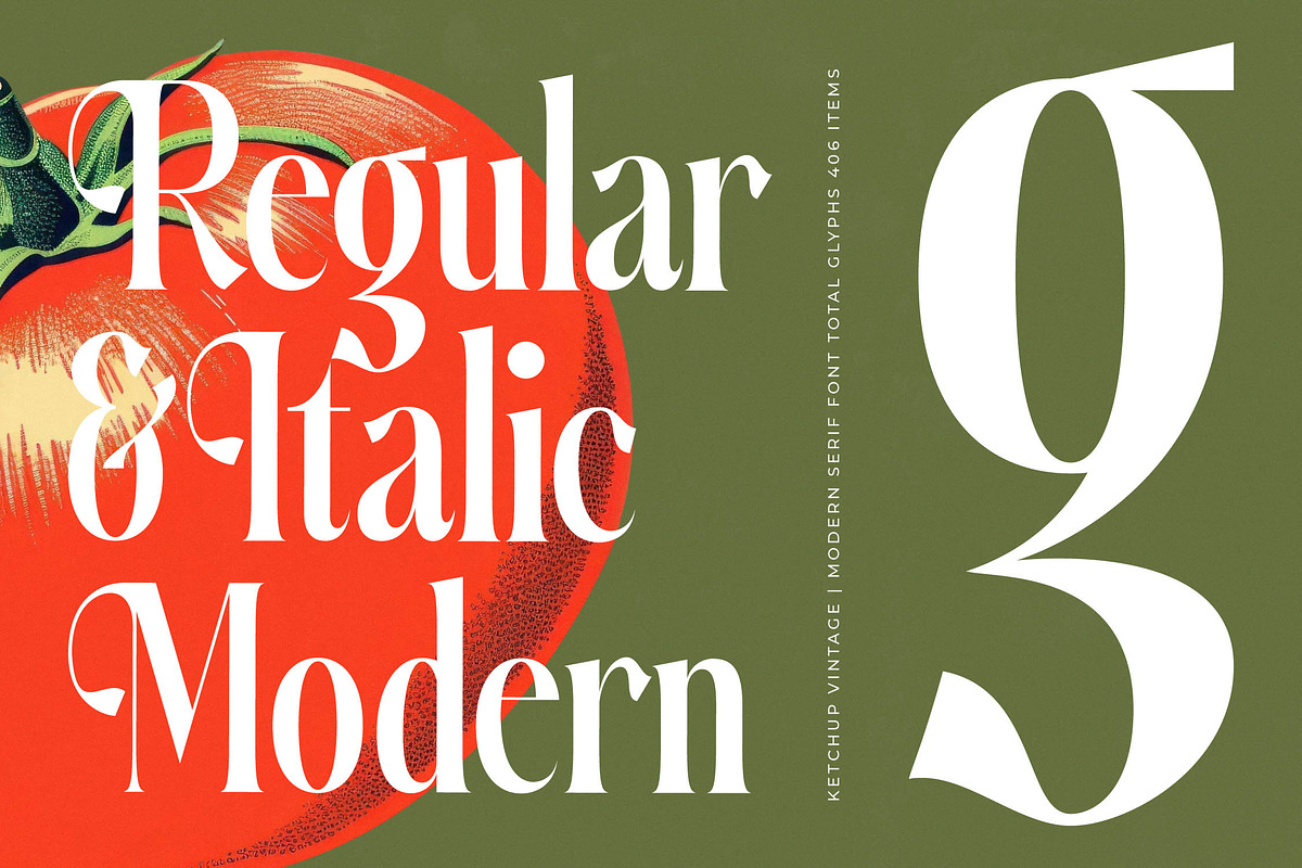 Ketchup Vintage Modern Serif, a Serif Font by timelesstype.co (Photo 8 of 20)