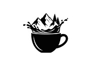 Mountain Coffee Cup Design Bundle, an Illustration by yasushie (Thumbnail 2 of 31)