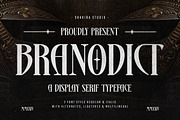 Branodict - Modern Display Serif, a Serif Font by Shakira Studio (Thumbnail 1 of 10)