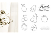 Fruits Hand Drawn Illustrations, a Food Illustration by lanterby Illustration (Thumbnail 1 of 4)