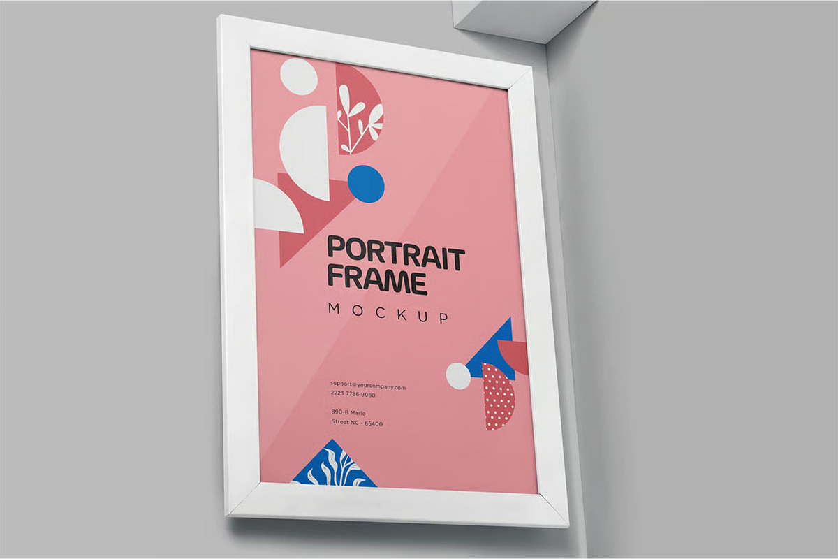 Portrait Frame Mockups, an Advertising Mockup by megostudi0 (Photo 3 of 6)