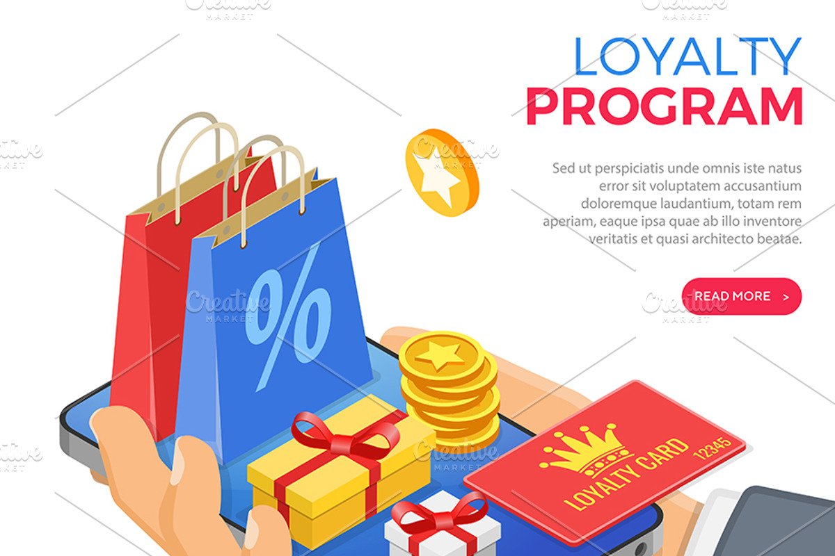 Customer Loyalty Programs Banners, a Person Illustration by TAlex (Photo 3 of 6)