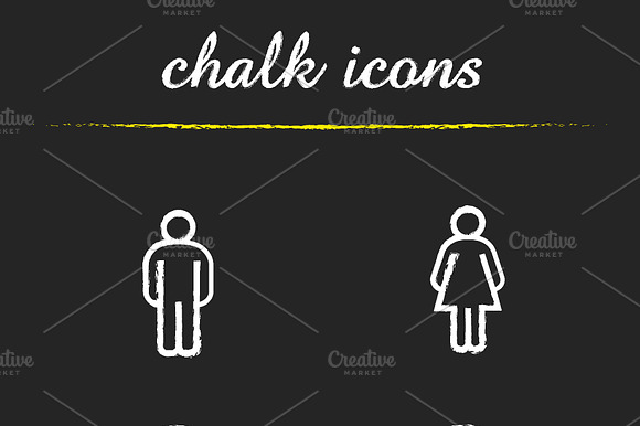 Gender Icons. Vector