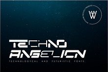 Techno Angelion Futuristic Font
