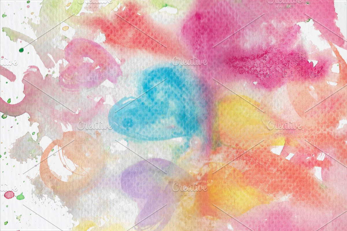 Abstract watercolor background, a Texture Illustration by gina_art