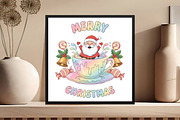 Merry Christmas, Groovy Santa Png, an Illustration by Black Bird Studio (Thumbnail 4 of 4)