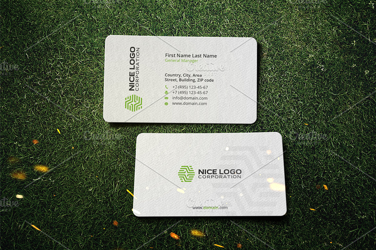 parquet business card, a Business Card Template by Indigo Graphic Shop (Photo 6 of 8)