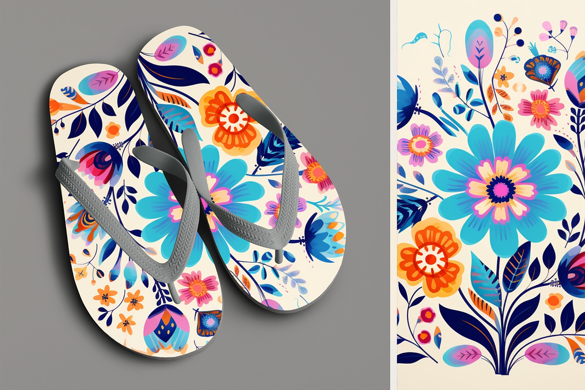 11 purple folk flower wall art print, a Decorative Illustration by ARTOZEN DIGITAL (Photo 9 of 11)