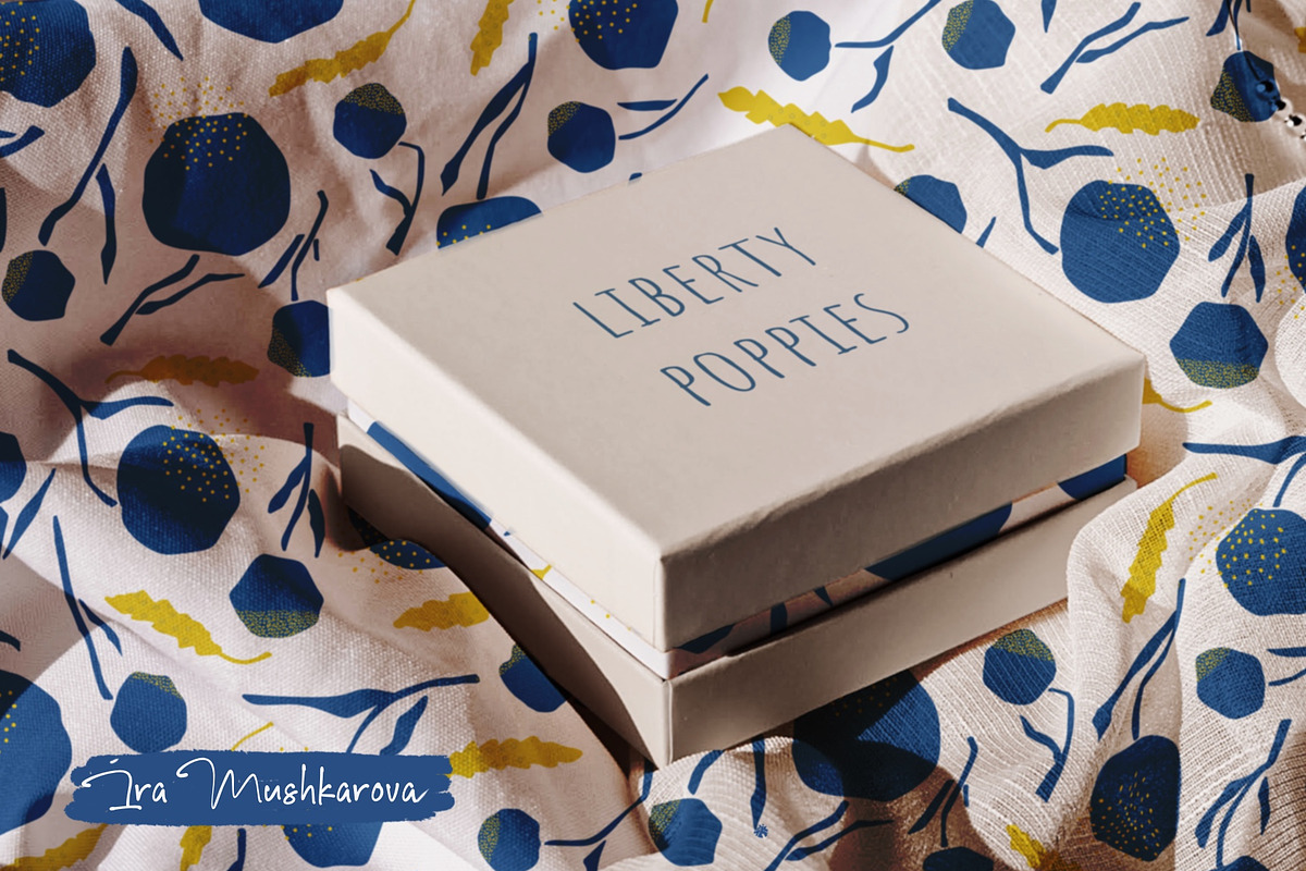 Liberty Poppy Seamless Pattern, a Pattern Graphic by Marta & Livonka (Photo 6 of 8)