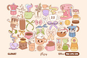 Retro Groovy Coffee Clipart Bundle, a Food Illustration by Huxmay (Thumbnail 3 of 9)