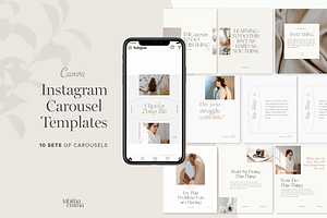 Instagram Carousel Templates Canva, a Social Media Template by Tabitha Emma