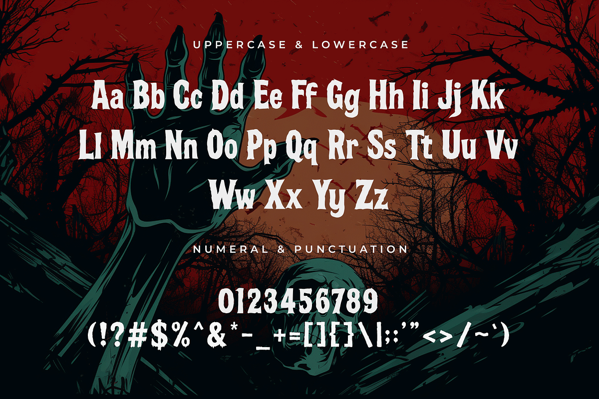 Scary – Modern Horror Font, a Blackletter Font by overlaytemplates (Photo 4 of 5)