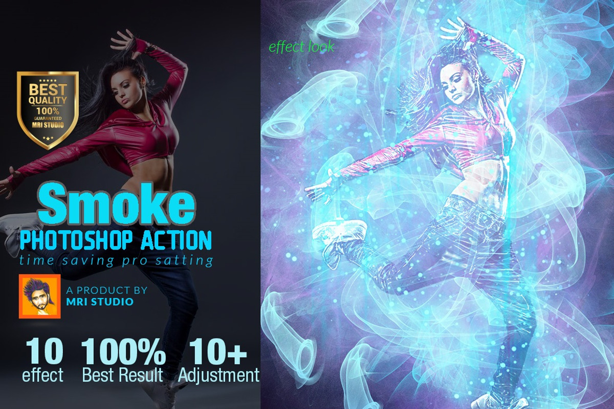 Smoke Photoshop Action, an Action Add-On by MRI STUDIO (Photo 1 of 8)