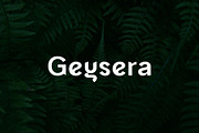Geysera : Modern Sleek Font, a Font by typeflair (Thumbnail 1 of 6)