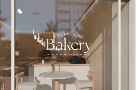 Logo Mockup on Glass Window Shop