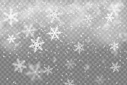 Snowfall overlay realistic snowflake, an Illustration by Vector Tradition (Thumbnail 3 of 3)