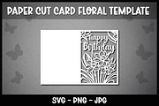6 Floral Happy Birthday cards, a Graphic by Reddish Design (Thumbnail 5 of 7)