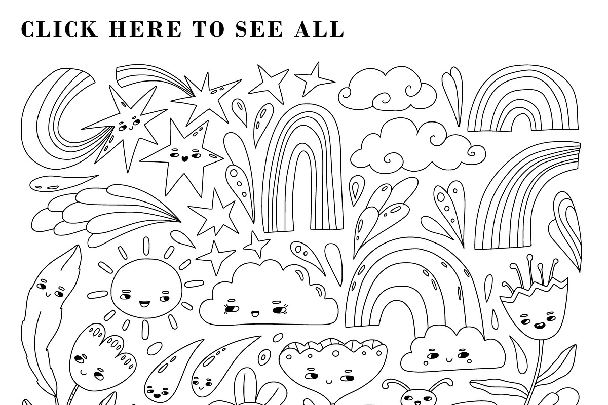 GROOVY NATURE illustrations patterns, an Object Illustration by Lena Nikolaeva (Photo 5 of 15)