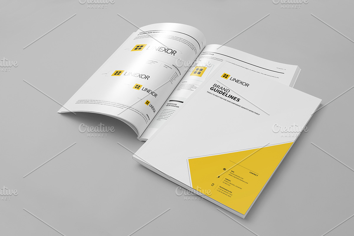 Brand Manual 32 Pages A4 / US Letter, a Brochure Template by Mastergfx (Photo 2 of 35)
