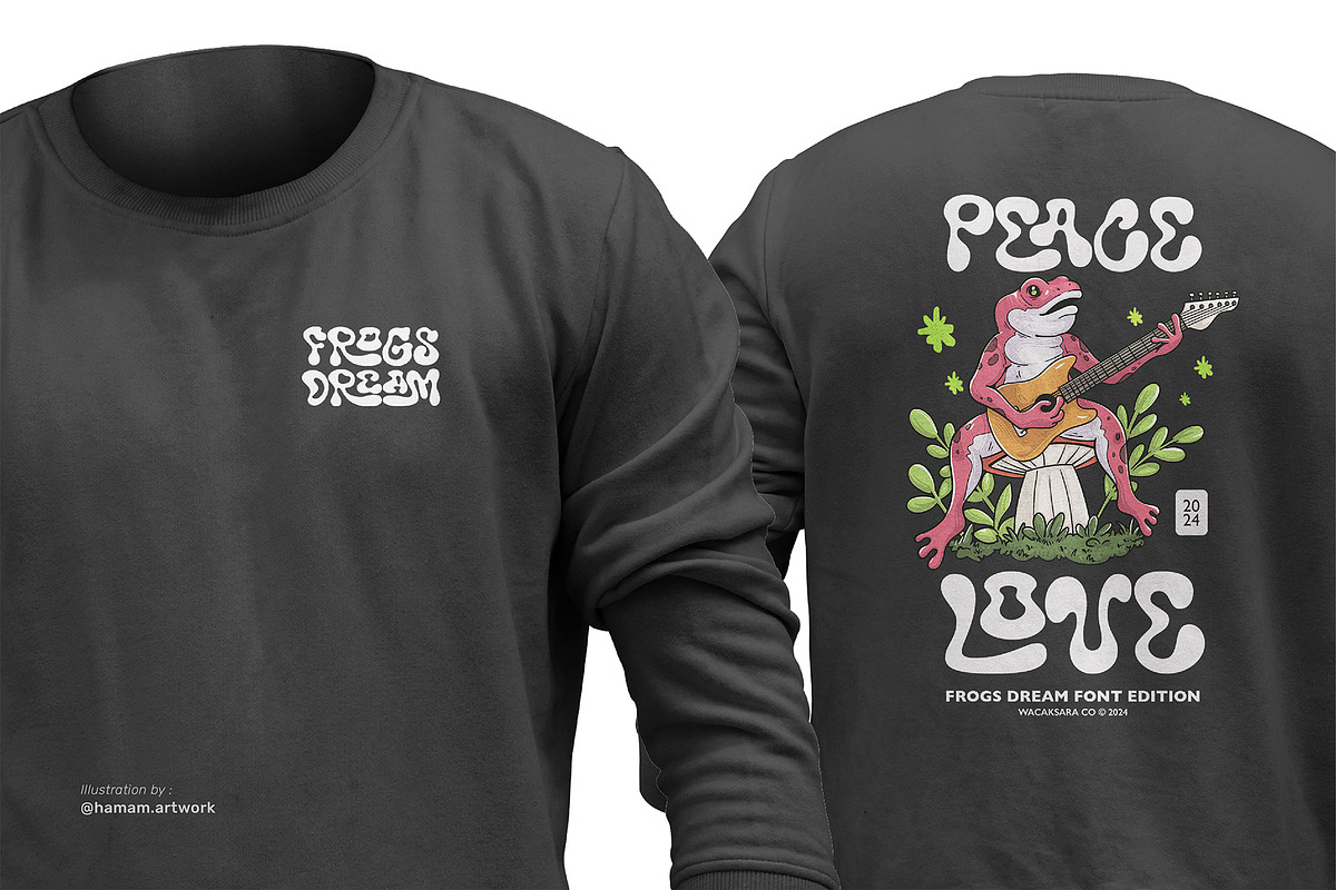 Frogs Dream - Bubble Font, a Font by Wacaksara Co. (Photo 5 of 12)