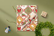 Vintage Christmas patchwork, a Pattern Graphic by Tani Kuzminka (Thumbnail 12 of 27)