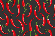 Seamless pattern with chilli peppers, a Pattern Graphic by Primula`s shop (Thumbnail 2 of 3)