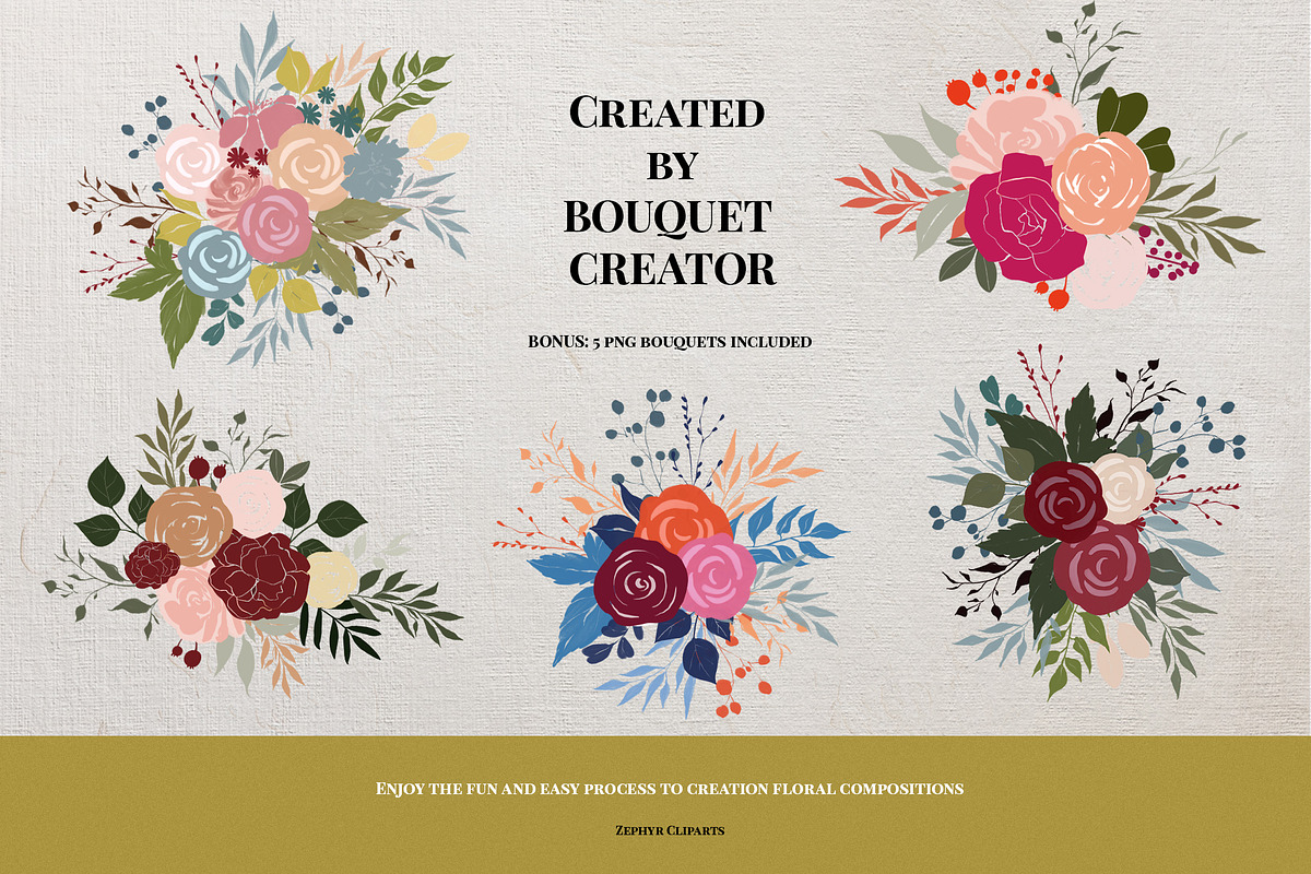SALE! BOUQUET CREATOR for Procreate, a Brush Add-On by anastasiia.art (Photo 7 of 10)