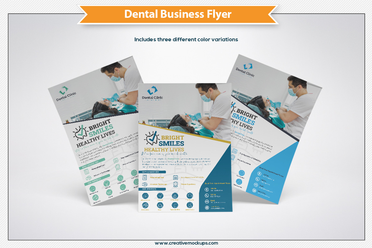 Dental Clinic Flyer Template PSD, a Flyer Template by Plus Media (Photo 2 of 3)