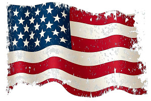 Distressed American Flag Png, a Graphic by VetalStock