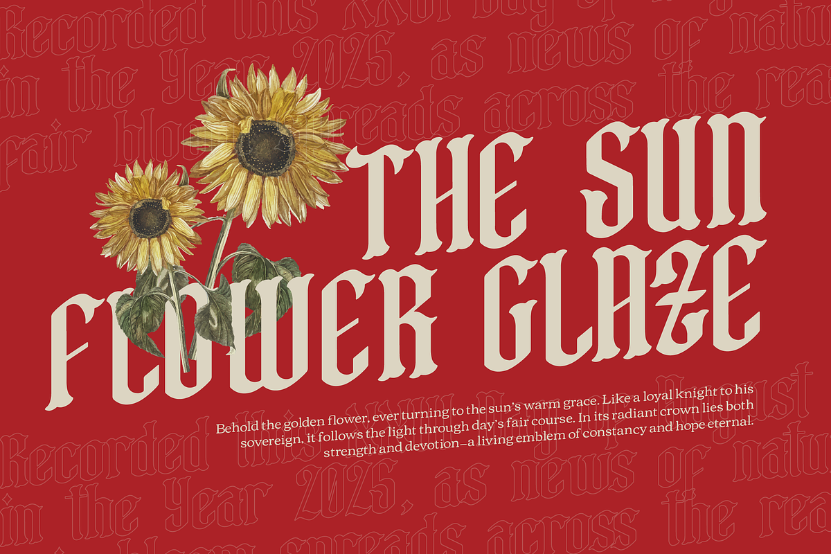 Mythic Griffin | Blackletter Font, a Blackletter Font by Denustudios (Photo 5 of 12)
