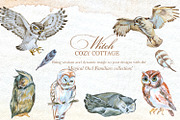 Authentic Cozy Witch Cottage Clipart, a Seasonal Illustration by ArtCreationsDesign (Thumbnail 9 of 23)