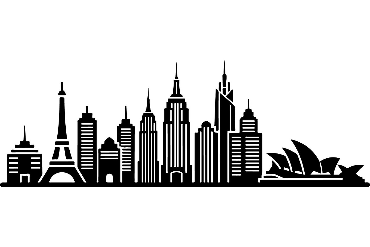 City Skyline Silhouette Bundle, an Object Graphic by Creativeshirt (Photo 5 of 20)