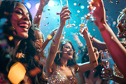 115 Dancing at a party, a Person Photo by Handmadefont (Thumbnail 110 of 118)