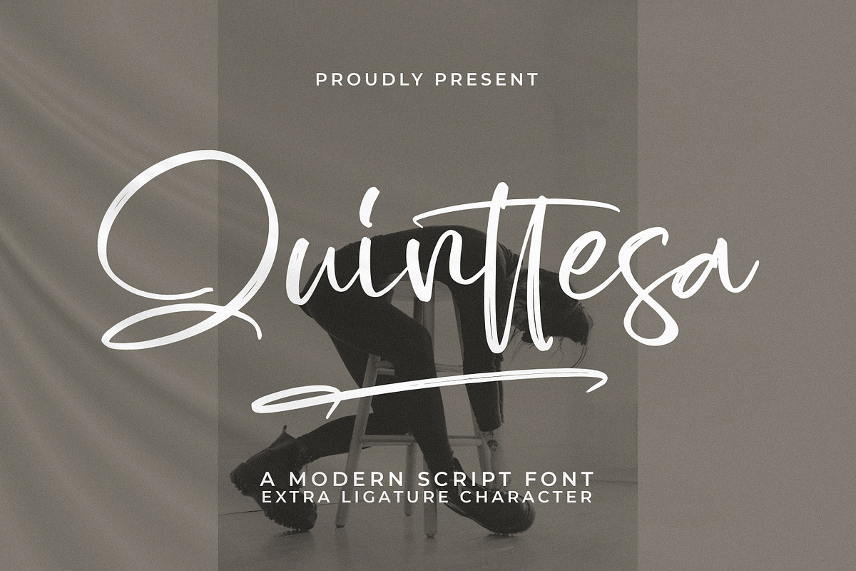 Quinttesa, a Script Font by Integritype Studio (Photo 1 of 15)