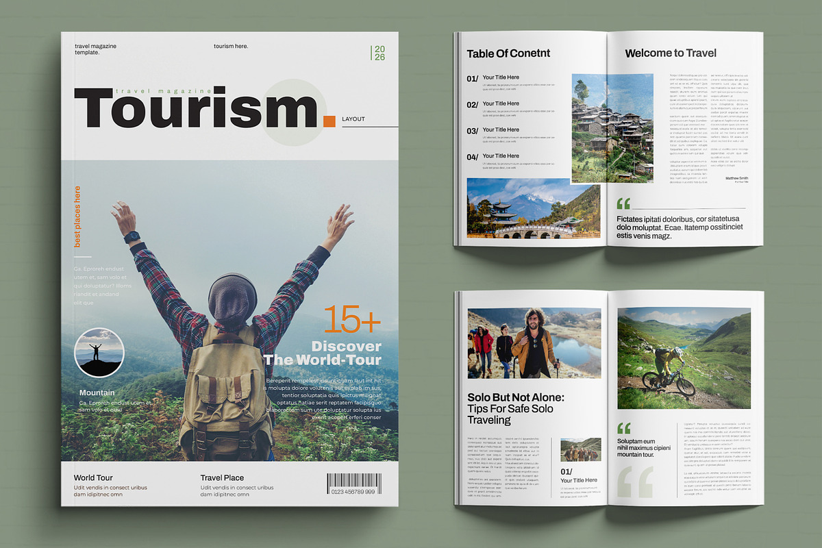Tourism Magazine Template