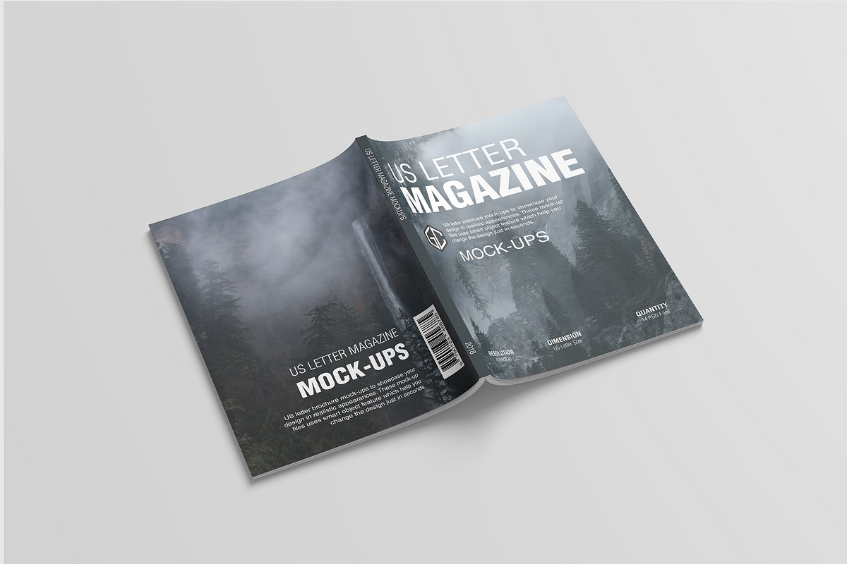 US Letter Magazine Mockup, a Books & Magazine Mockup by graphiccrew (Photo 11 of 19)