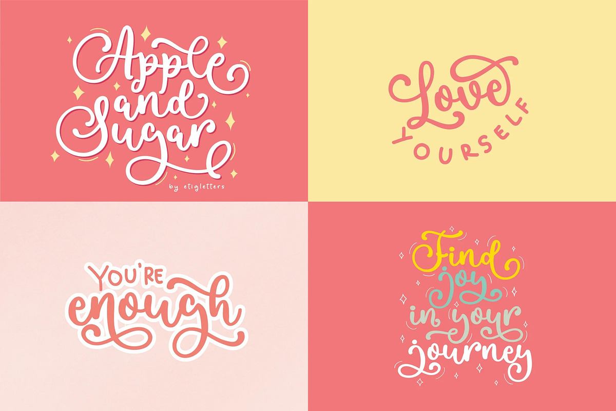 Font Bundle for Crafter SALE, a Sans Serif Font by etigletters (Photo 4 of 8)