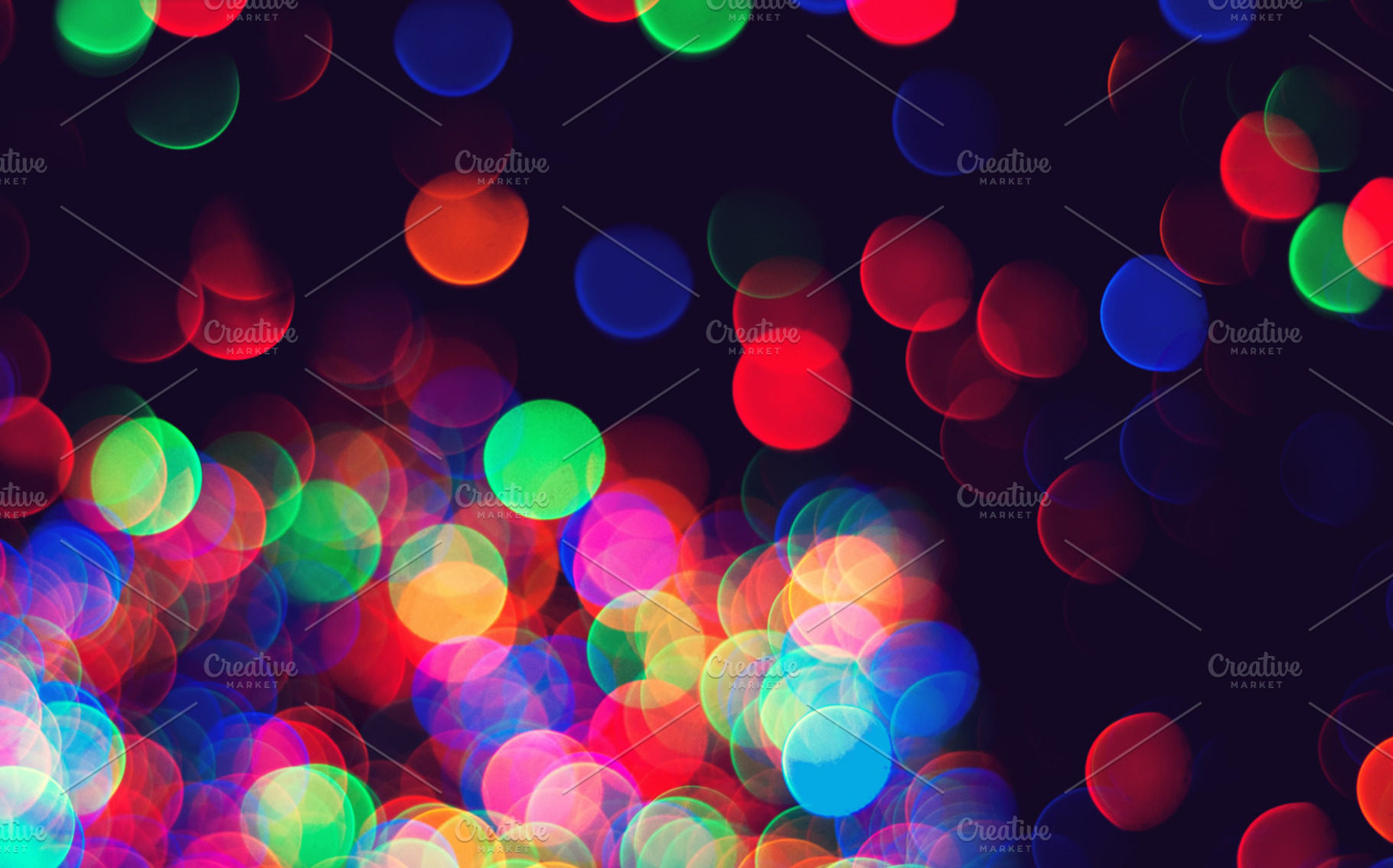 Holiday spirit containing bokeh, lights, and christmas, an Abstract Photo by Solefield