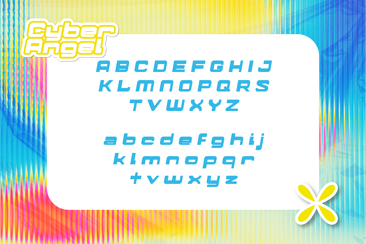 Cyber Angel Y2K Logo Font, a Sans Serif Font by HipFonts (Photo 3 of 8)
