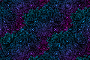 Seamless pattern psychedelic