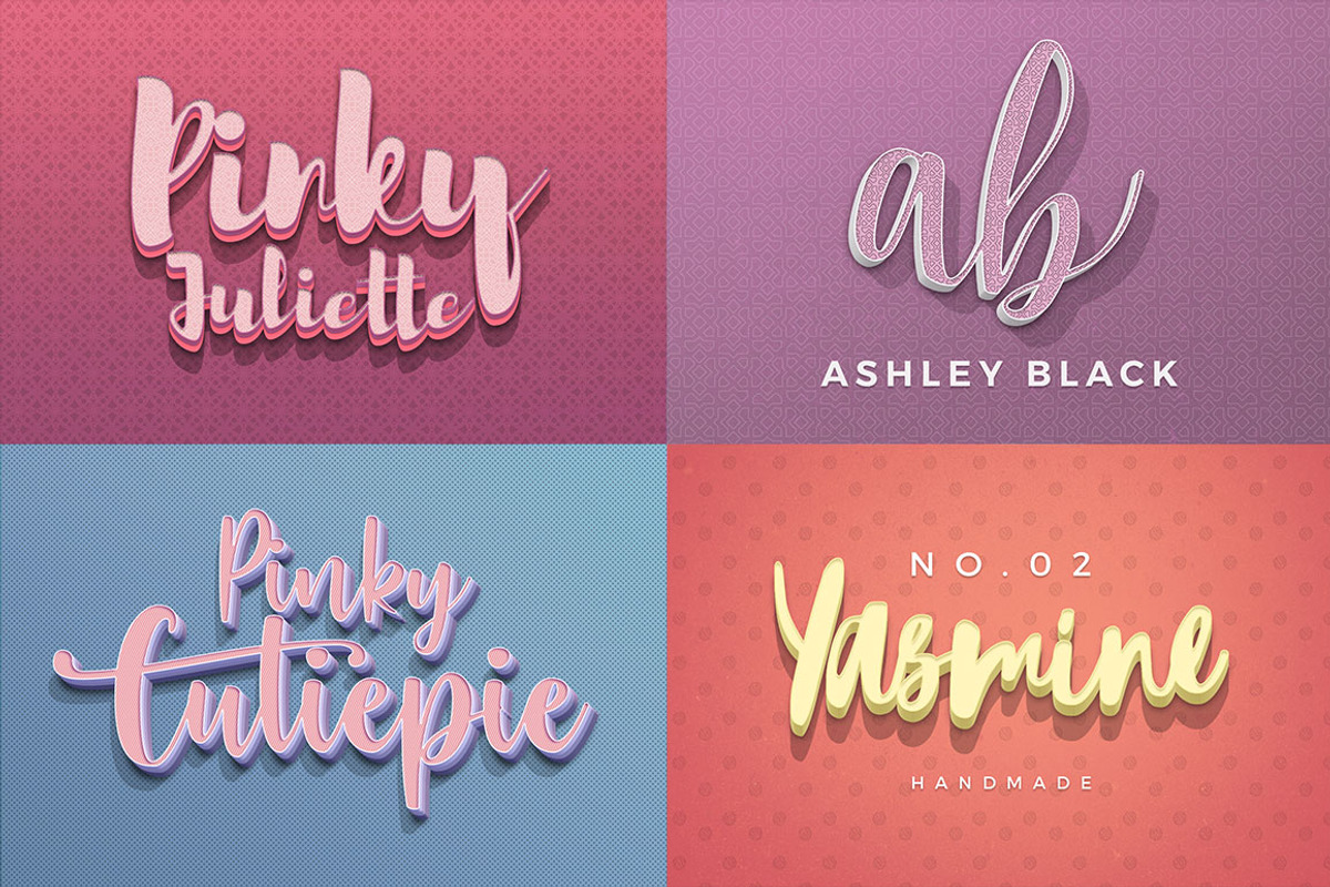 150 3D Text Effects for Photoshop, a Brushes & More by Graphicdome (Photo 52 of 71)