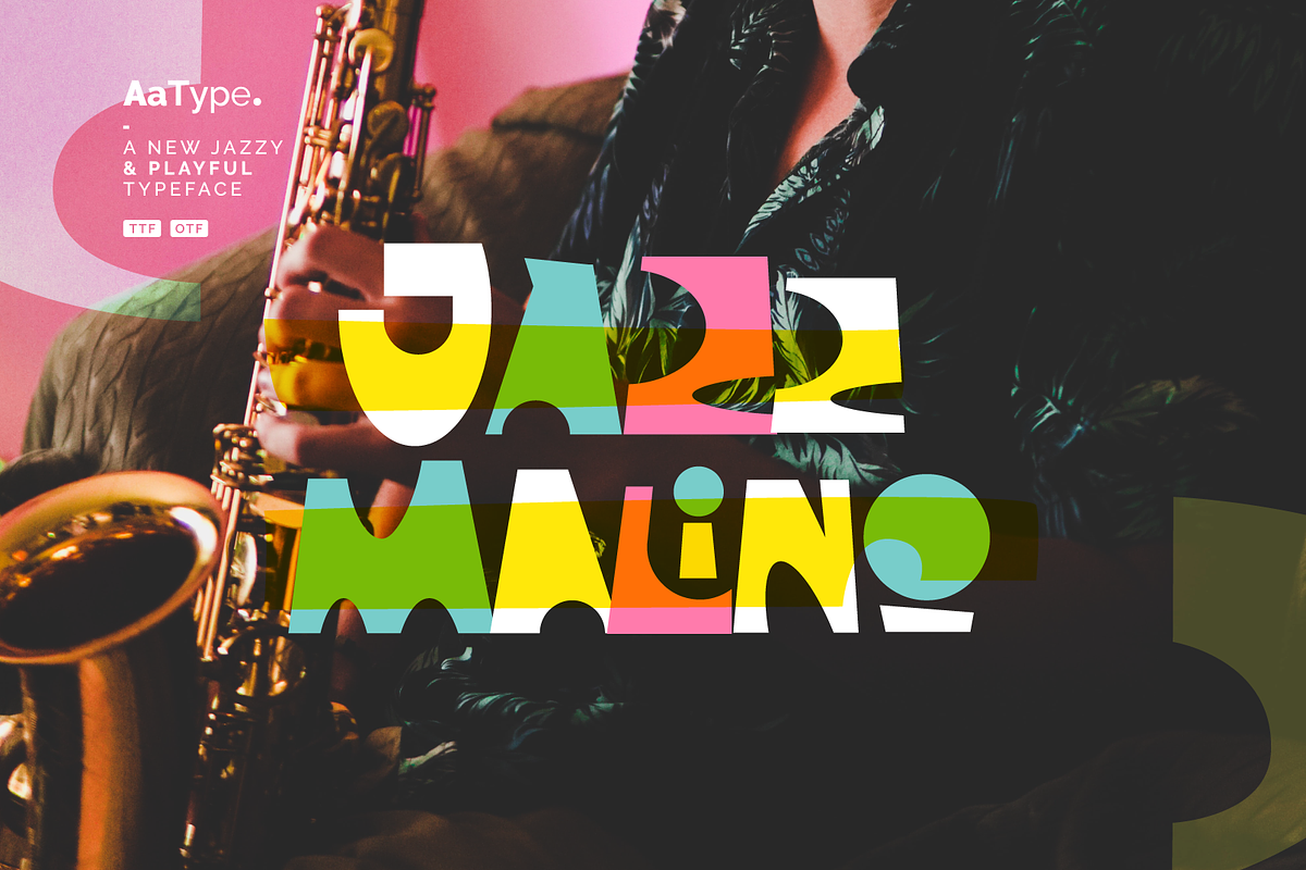 Jazz Malino Playful Font, a Sans Serif Font by AaType. (Photo 1 of 8)
